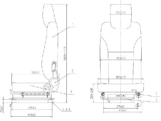 QJ5820CD型2080輕卡司機(jī)空氣懸浮座椅-10